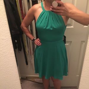 Express Green Halter Dress